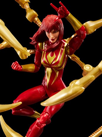 Marvel Legends Mary Jane Watson (Iron Spider) with Exclusive Magic: The Gathering Card image 2
