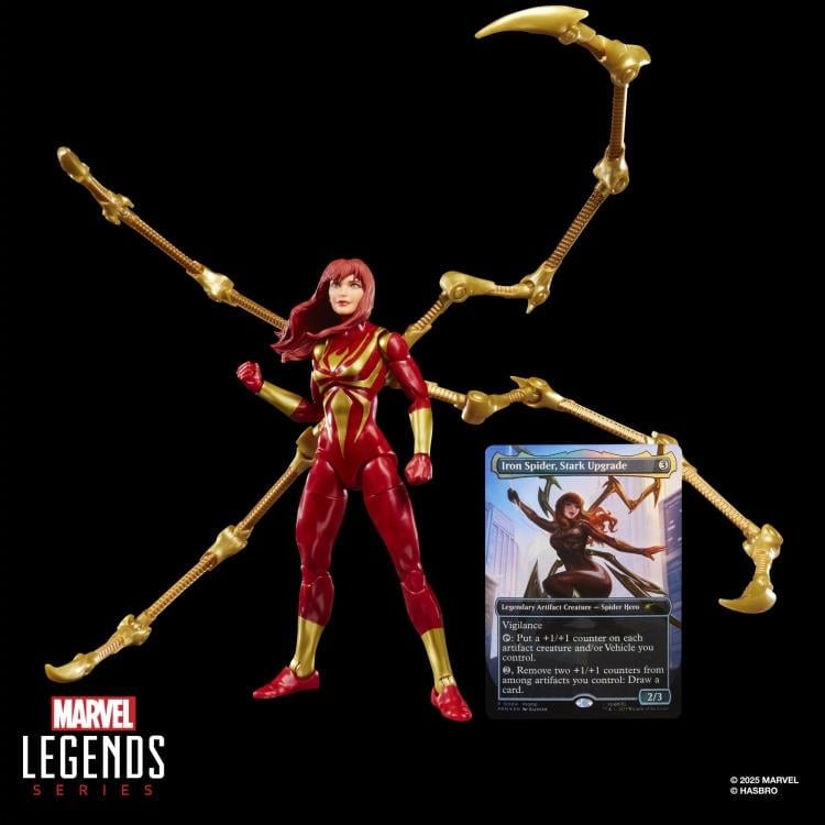 Marvel Legends Mary Jane Watson (Iron Spider) with Exclusive Magic: The Gathering Card image 8