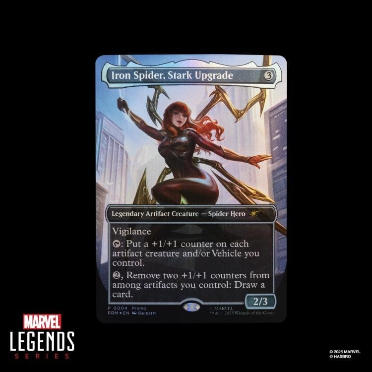 Marvel Legends Mary Jane Watson (Iron Spider) with Exclusive Magic: The Gathering Card image 9
