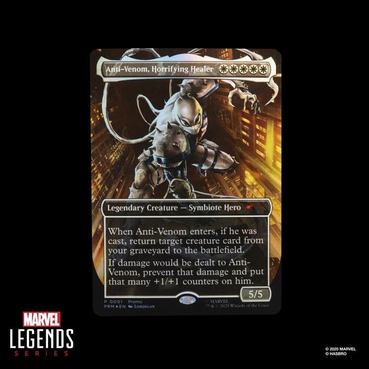 Marvel Legends Agent Anti-Venom with Exclusive Magic: The Gathering Card image 9