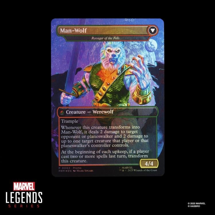 Marvel Legends Man-Wolf with Exclusive Magic: The Gathering Card image 8