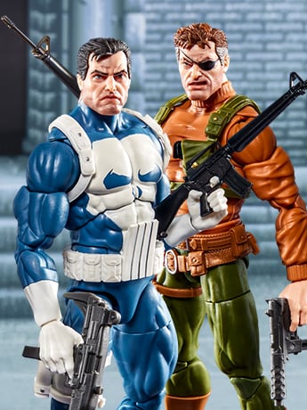 The Punisher Marvel Legends Gamerverse Punisher & Nick Fury Two-Pack image 2