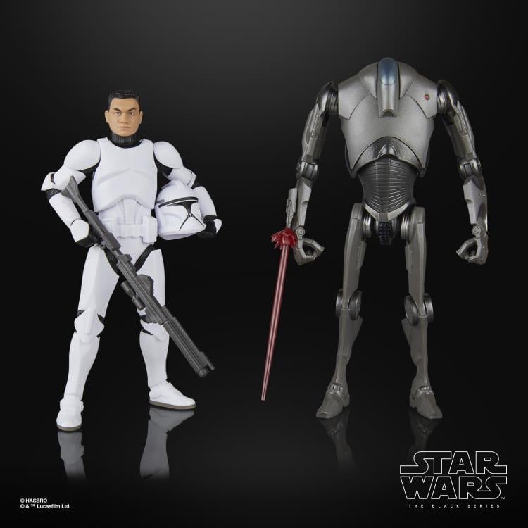 Star Wars: The Black Series Phase 1 Clone Trooper and Super Battle Droid Two-Pack (Attack of the Clones) image 4