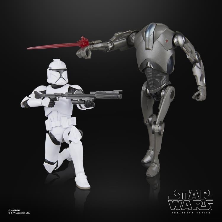 Star Wars: The Black Series Phase 1 Clone Trooper and Super Battle Droid Two-Pack (Attack of the Clones) image 5