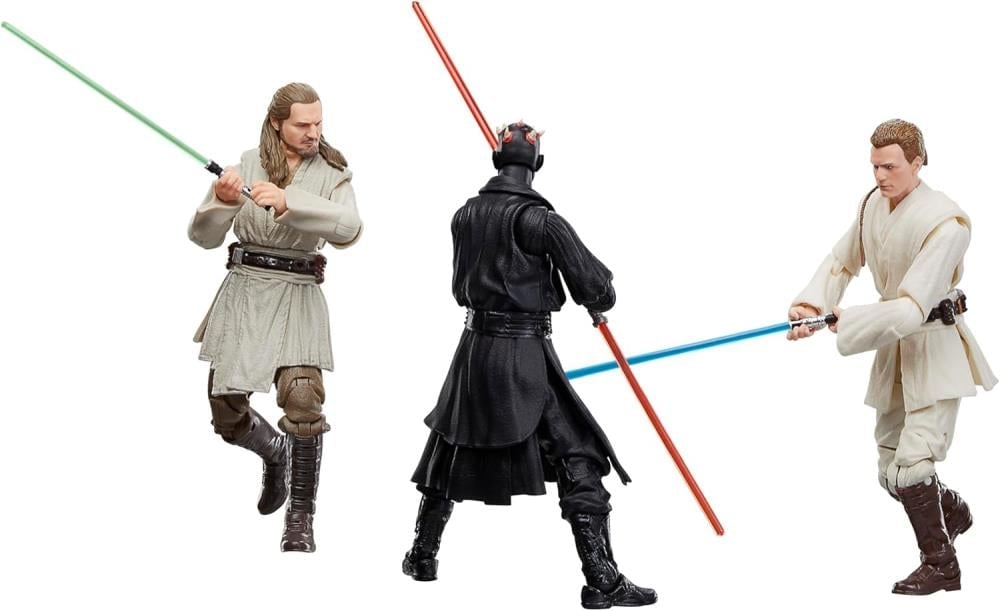 Star Wars: The Black Series Qui-Gon Jinn, Darth Maul and Obi-Wan Kenobi Three-Pack (The Phantom Menace) image 3