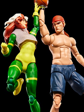 X-Men '97 Marvel Legends Gambit and Rogue (Basketball Ver.) Two-Pack image 2