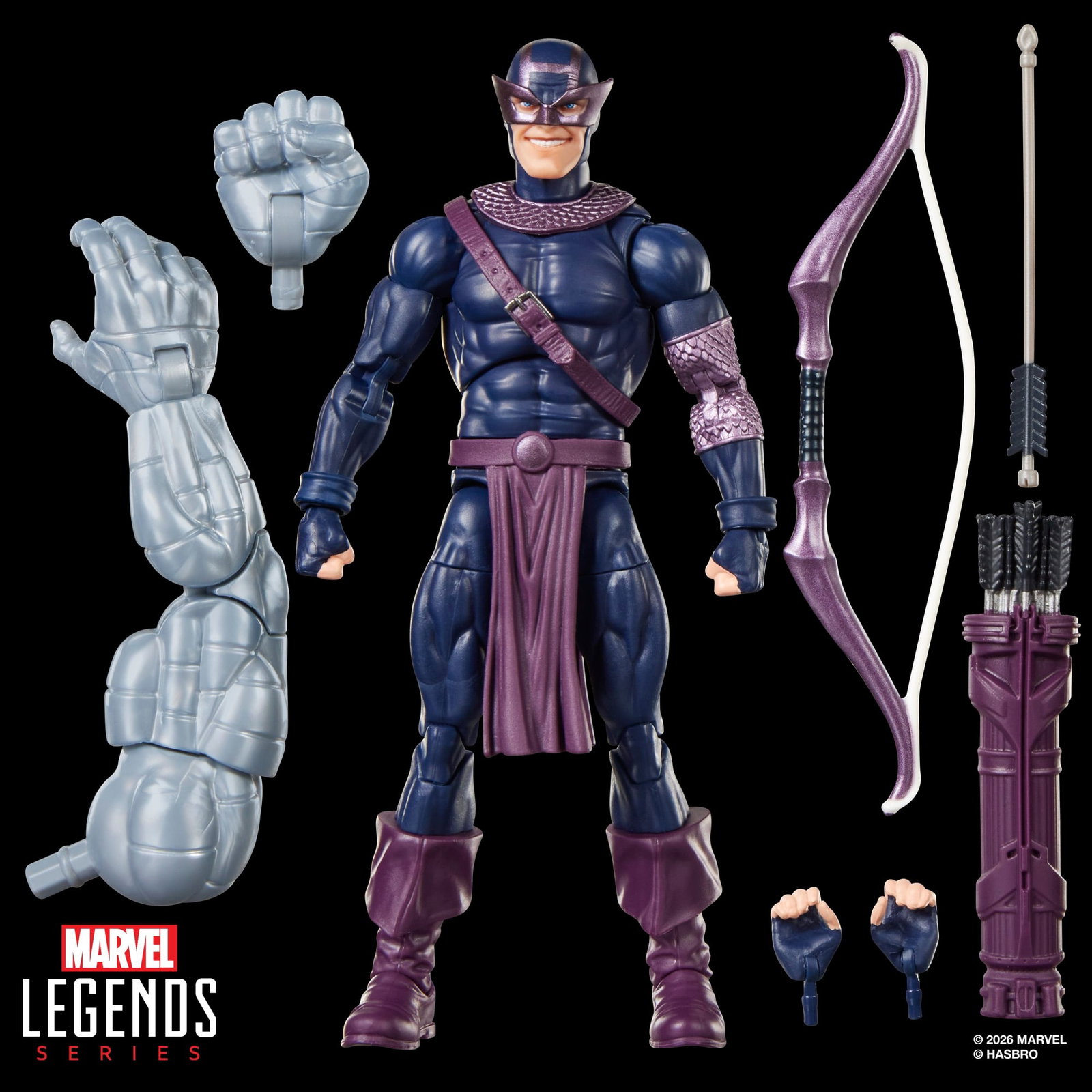 Dark Avengers Marvel Legends Dark Avengers Hawkeye (Marvel's Box BAF) image 9