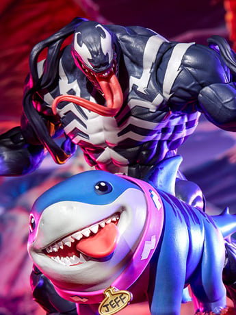 Marvel Rivals Marvel Legends Venom and Jeff the Land Shark Two-Pack image 2