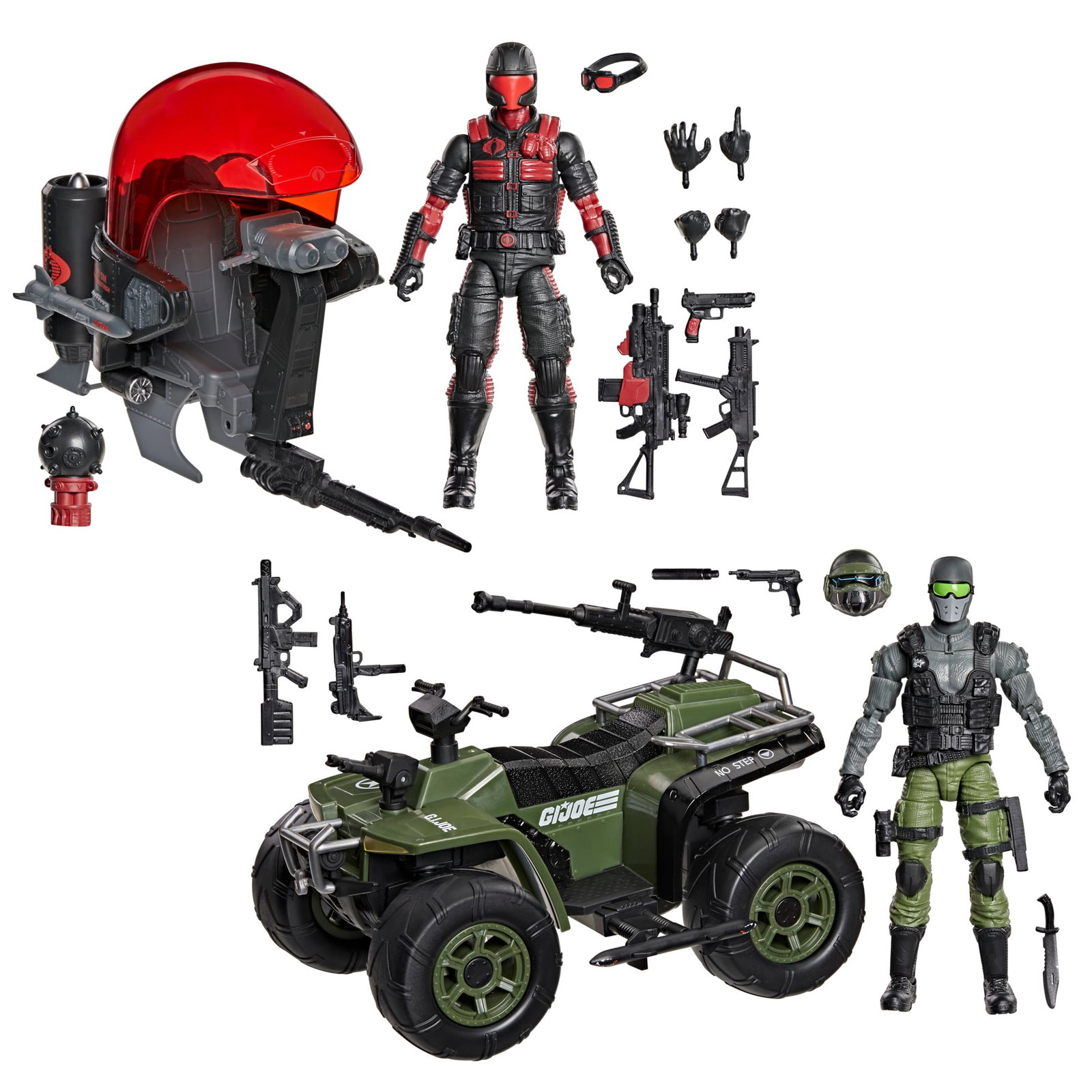 G.I. Joe Classified Series #218 Snake Eyes & Varmint ATV vs. Stealth Viper & Cobra Stealth Flight Pod (Trubble Bubble) Two-Pack image 5