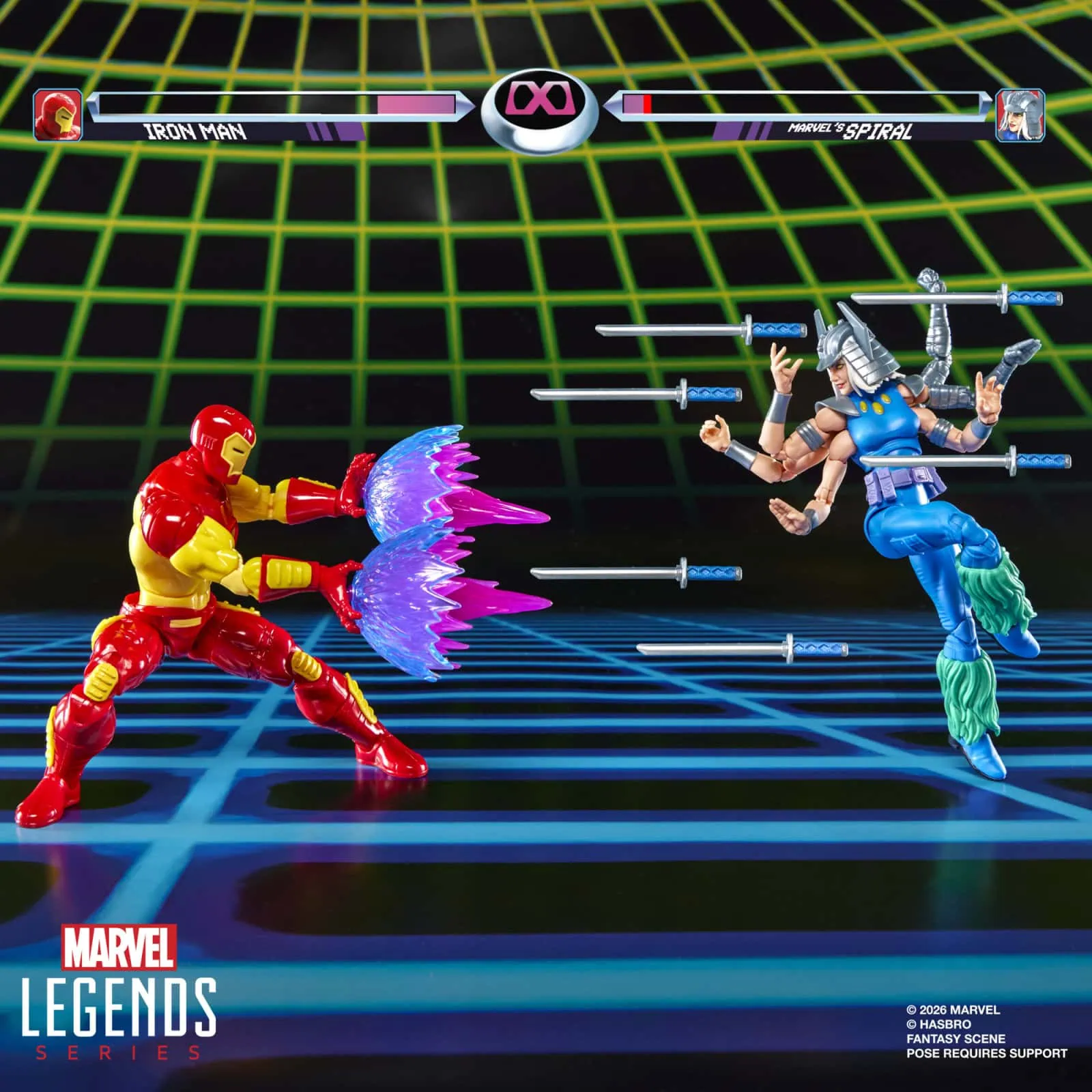 Marvel Legends Gamerverse Iron Man & Marvel's Spiral Two-Pack image 9