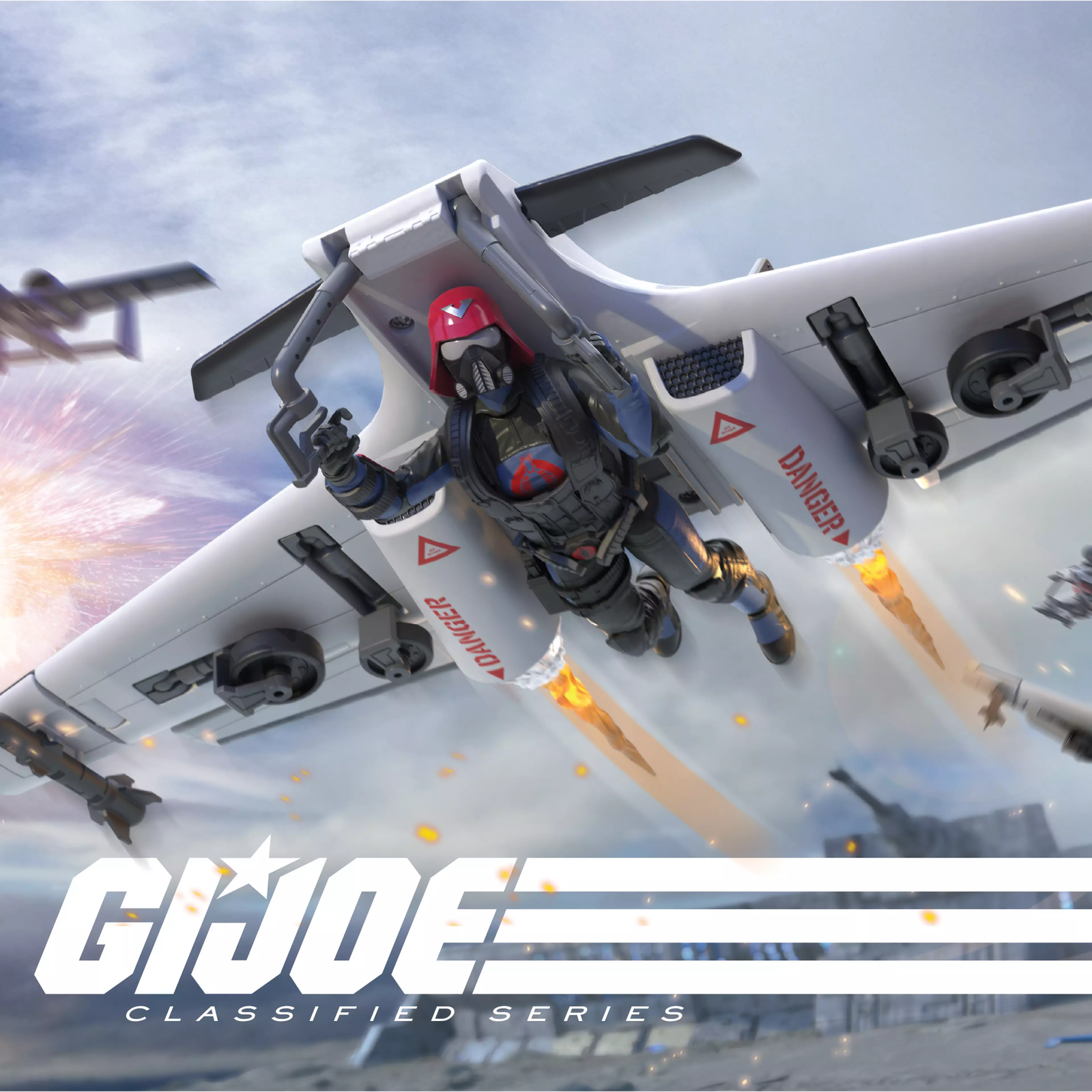 G.I. Joe Classified Series #152 Cobra Pilot & Cobra C.L.A.W. (Covert Light Aerial Weapon) Set image 3