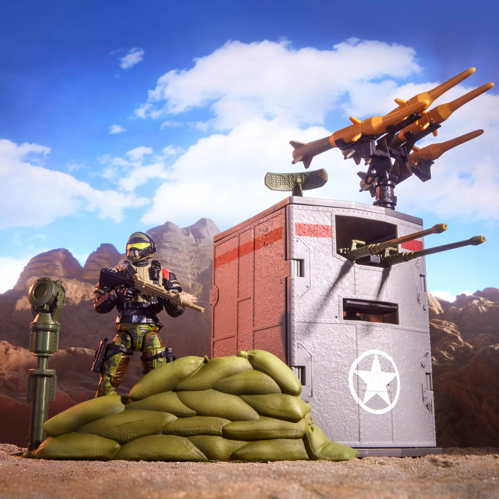 G.I. Joe Classified Series #175 Steel Corps Sentry & Modular Defense Post Set image 3