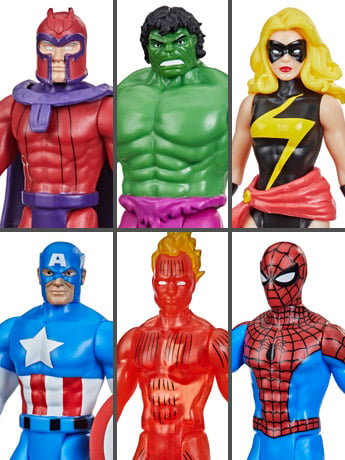 Marvel Legends Retro Collection Wave 1 Set of 6 image 2