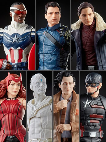 Disney+ Marvel Legends Wave 1 Set of 7 (Captain America Flight Gear BAF) image 2
