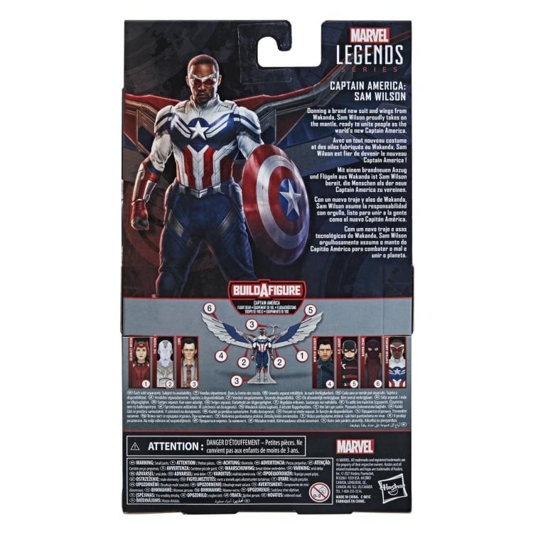The Falcon and the Winter Soldier Marvel Legends Captain America (Captain America Flight Gear BAF) image 9