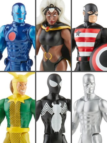 Marvel Legends Retro Collection Wave 4 Set of 6 image 2