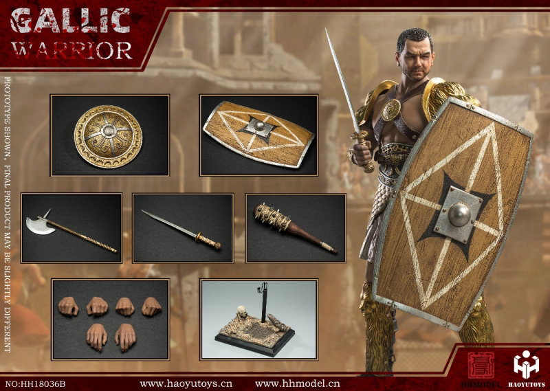 Rome Imperial Army - Hunting Ground Fighter Gaul Gallic Warrior (Gold Edition) image 8