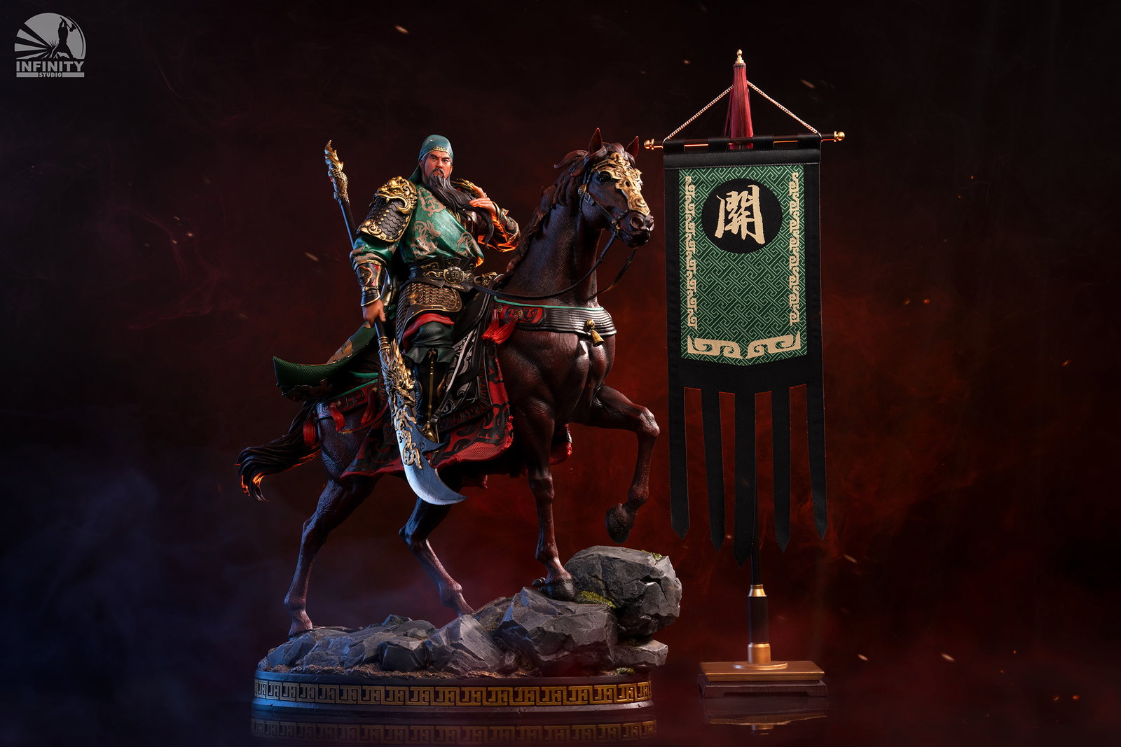 Three Kingdoms Heroes Series Blade-Bearing Martial Saint Guan Yunchang Color Version image 5