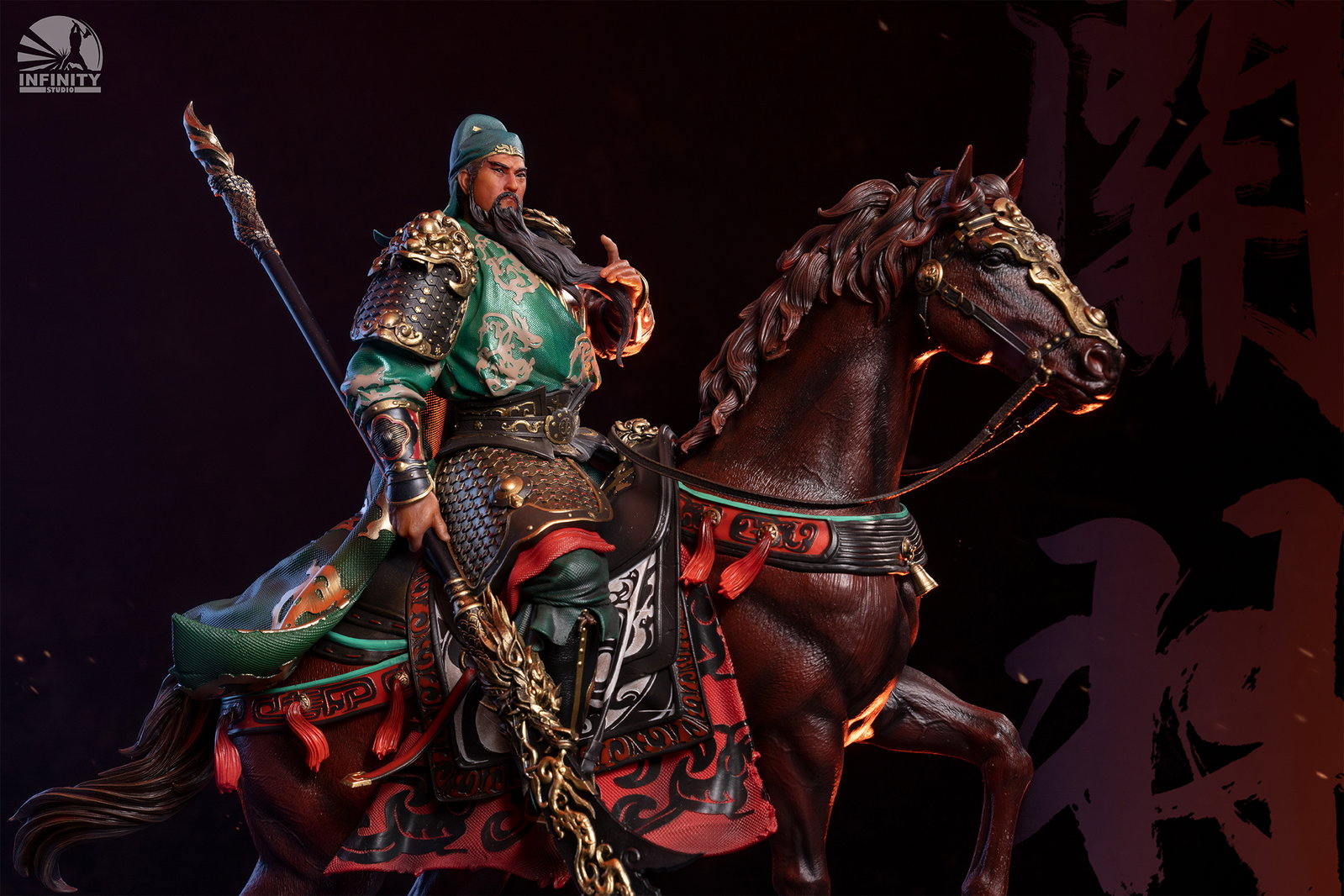 Three Kingdoms Heroes Series Blade-Bearing Martial Saint Guan Yunchang Color Version image 6