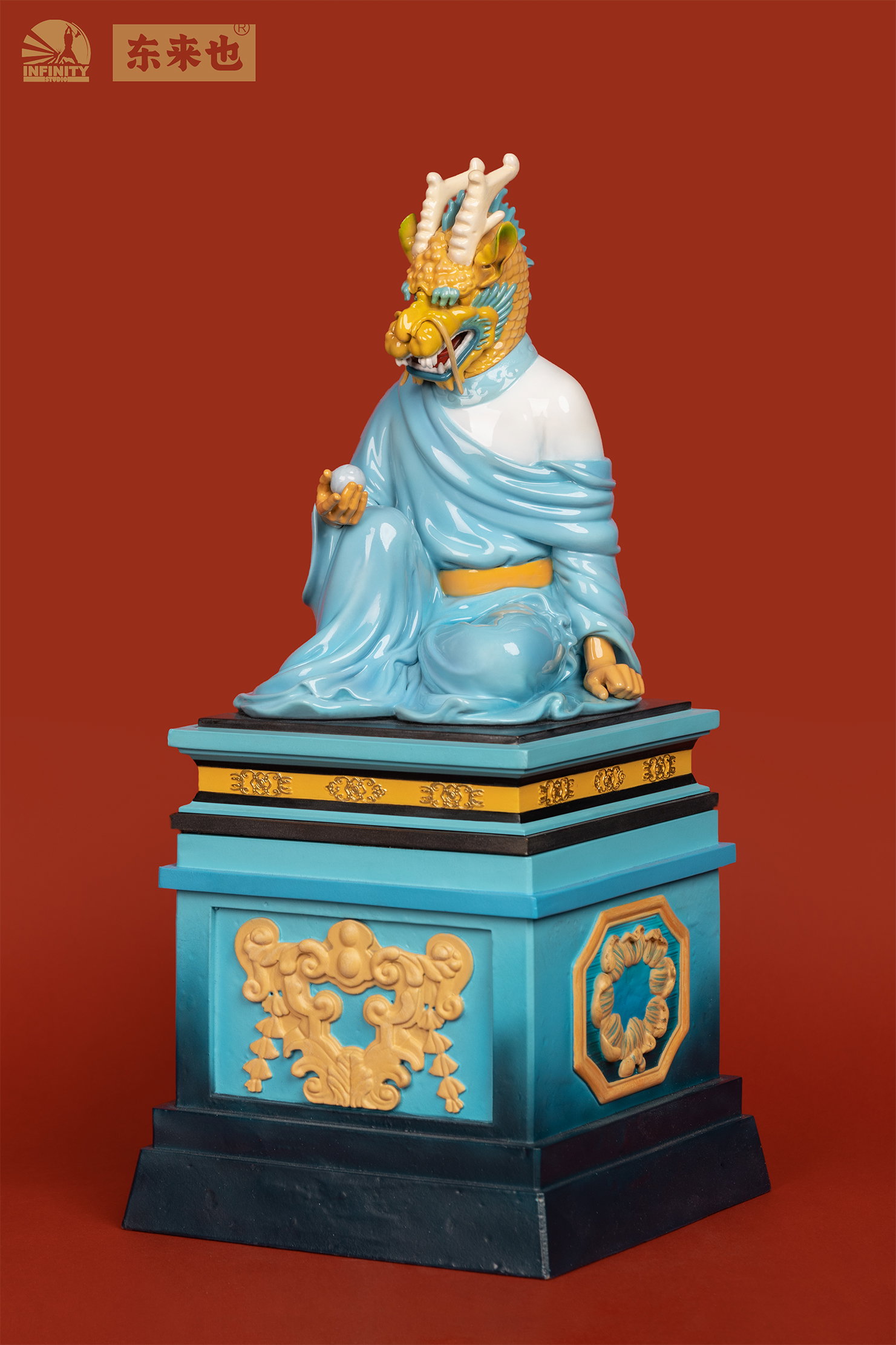 Infinity Studio x Dong Lai Ye Chinese Zodiac Animal Heads Dragon Azure Sea Dragon Roar image 4