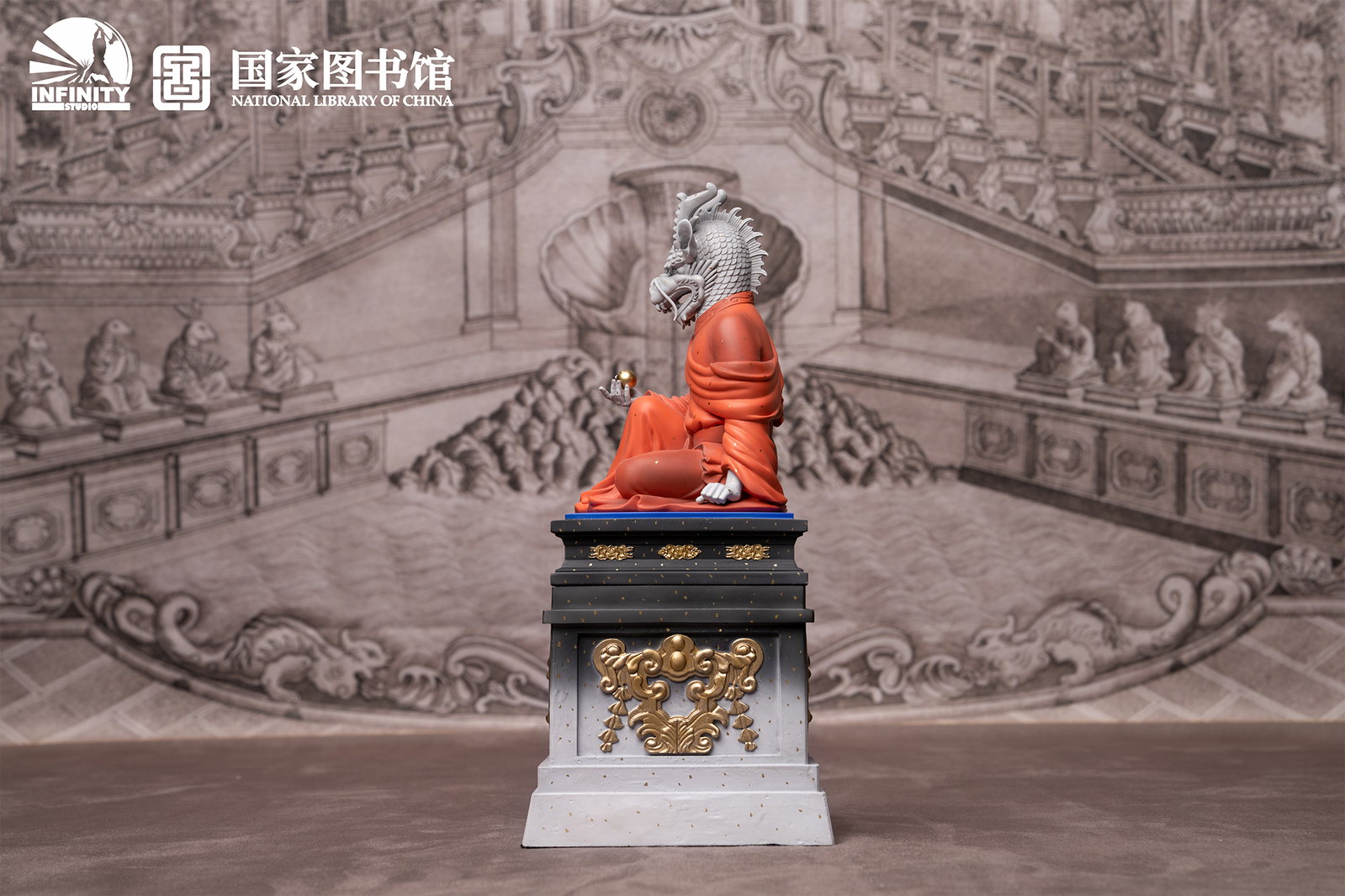 Chinese Zodiac Animal Heads Dragon Star-Dotted Sancai image 2