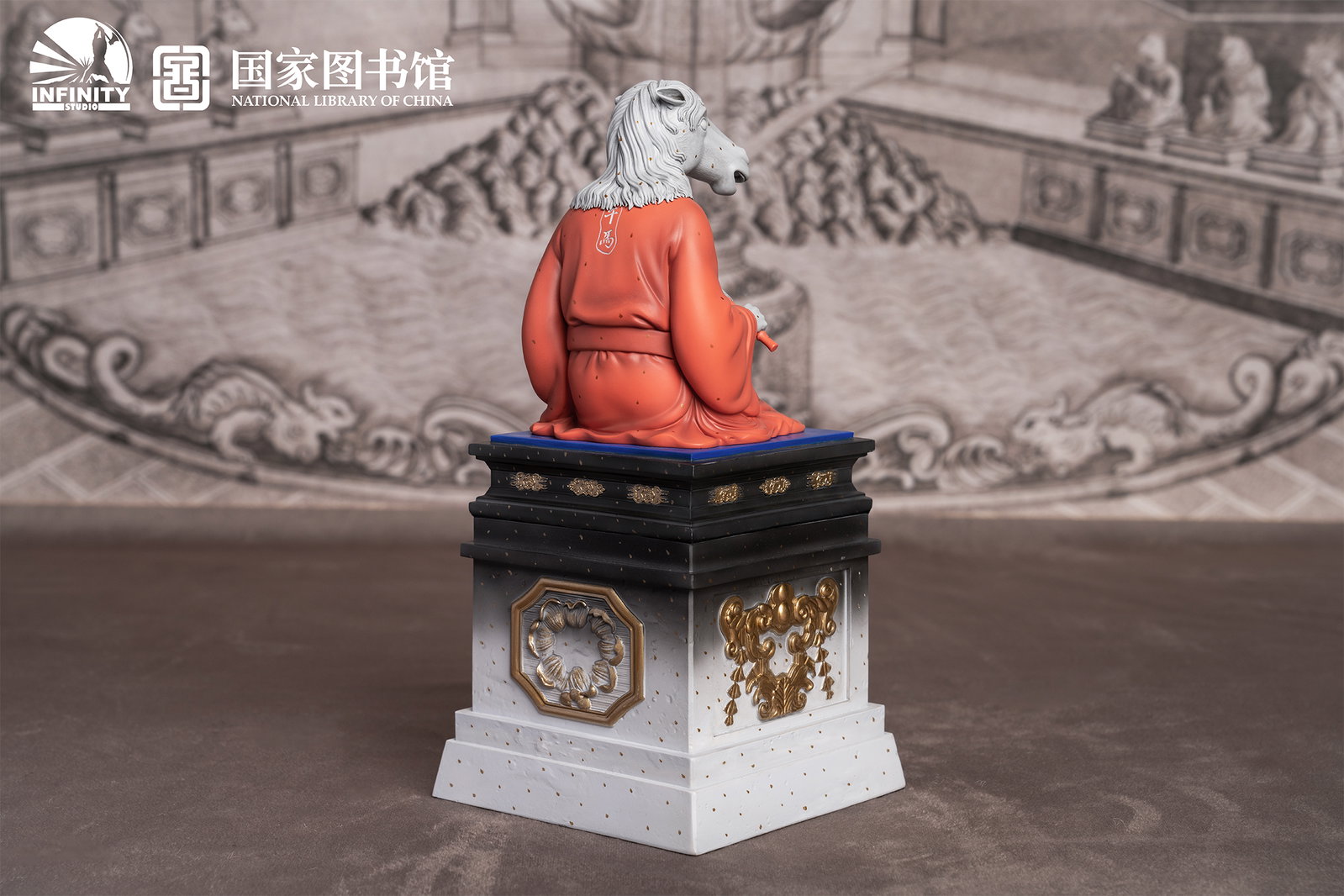 Chinese Zodiac Animal Heads Horse Star-Dotted Sancai image 4