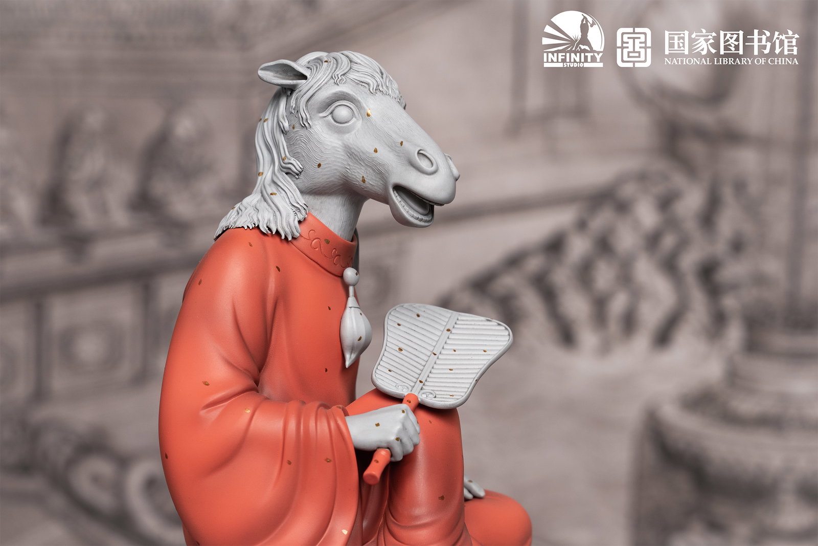 Chinese Zodiac Animal Heads Horse Star-Dotted Sancai image 6