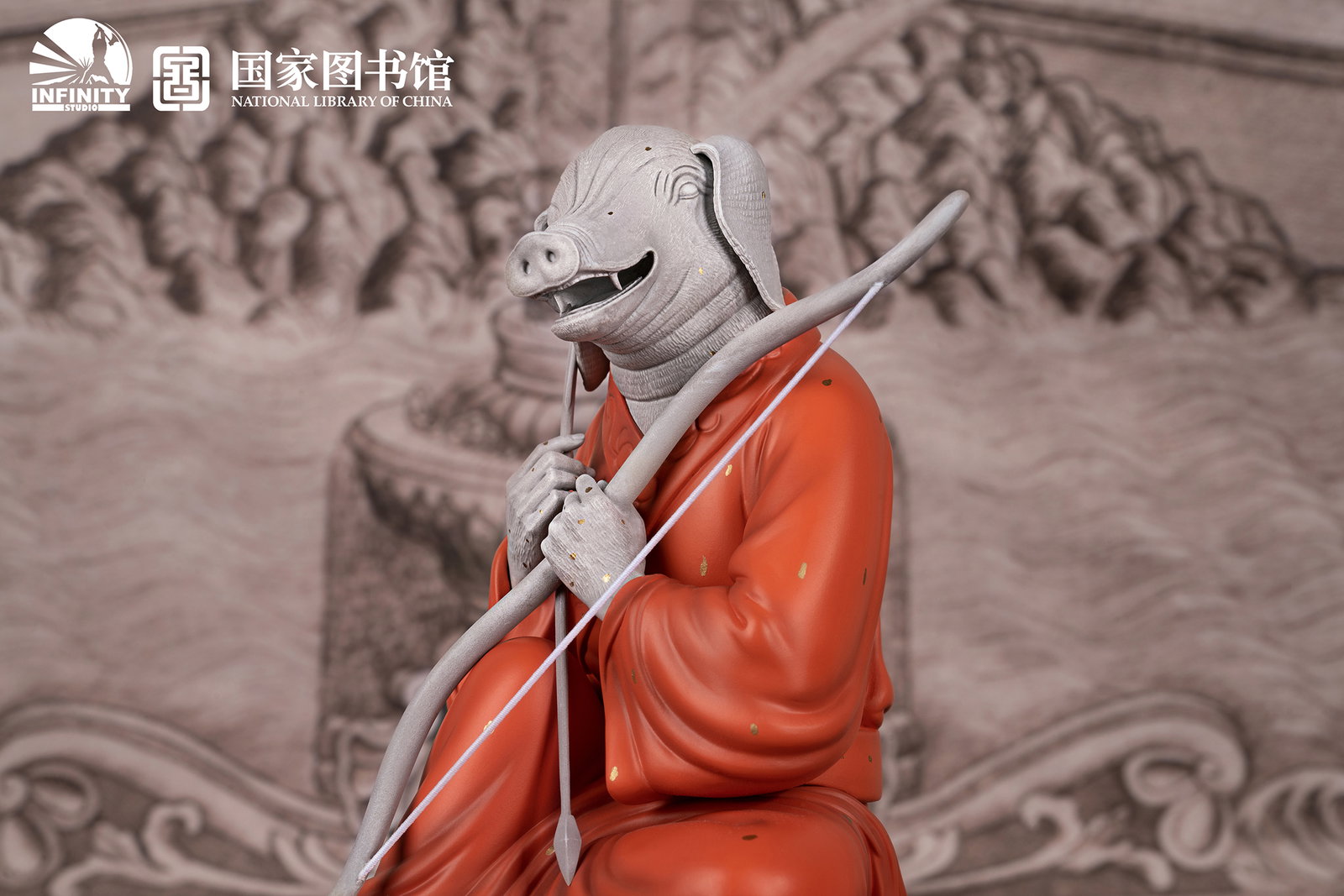 Chinese Zodiac Animal Heads Pig Star-Dotted Sancai image 8