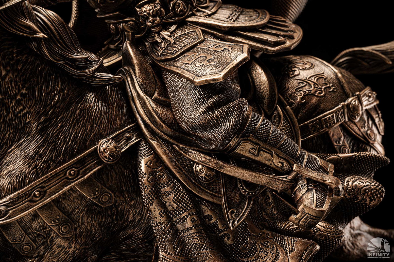 Three Kingdoms Heroes Series Zhang Fei Bronze Version image 6