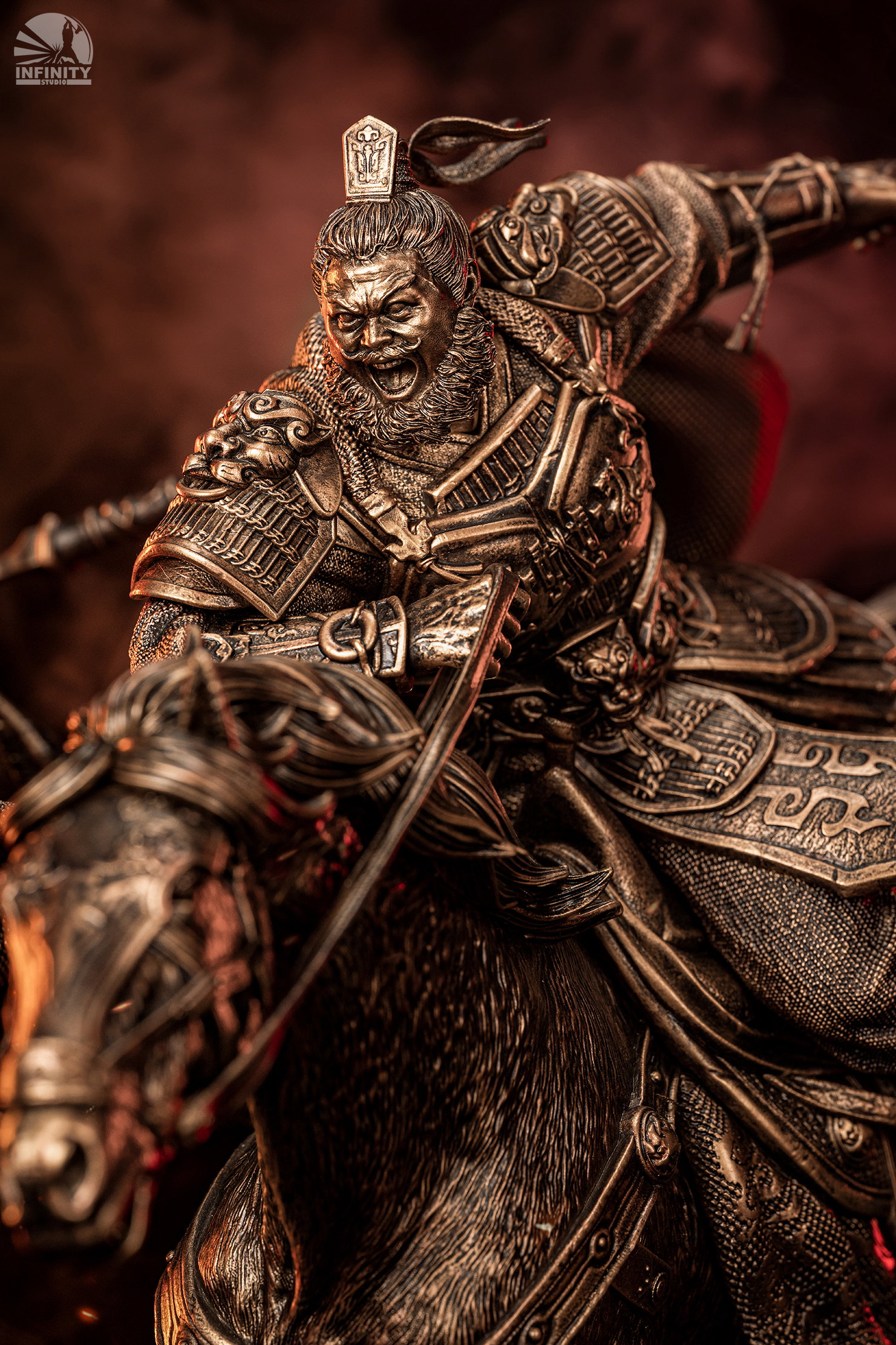 Three Kingdoms Heroes Series Zhang Fei Bronze Version image 9