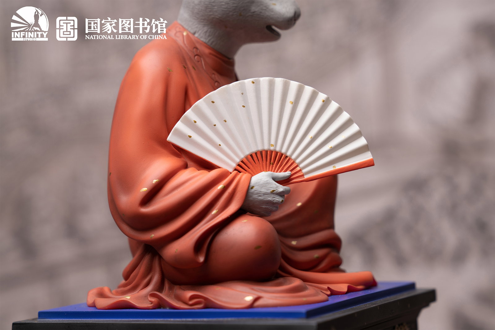 Chinese Zodiac Animal Heads Rabbit Star-Dotted Sancai image 8