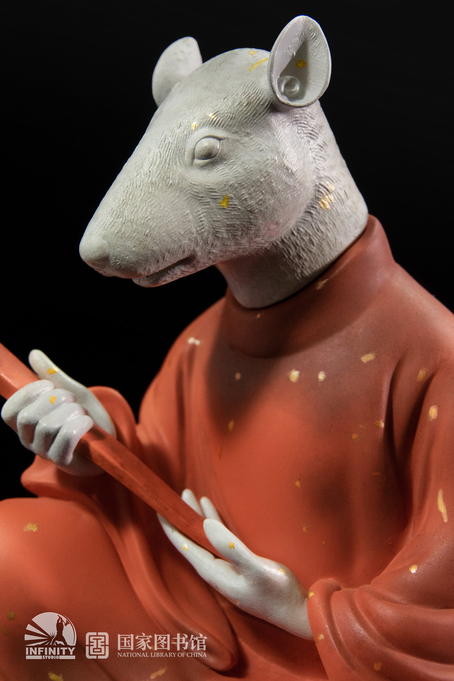 Chinese Zodiac Animal Heads Rat Star-Dotted Sancai image 5