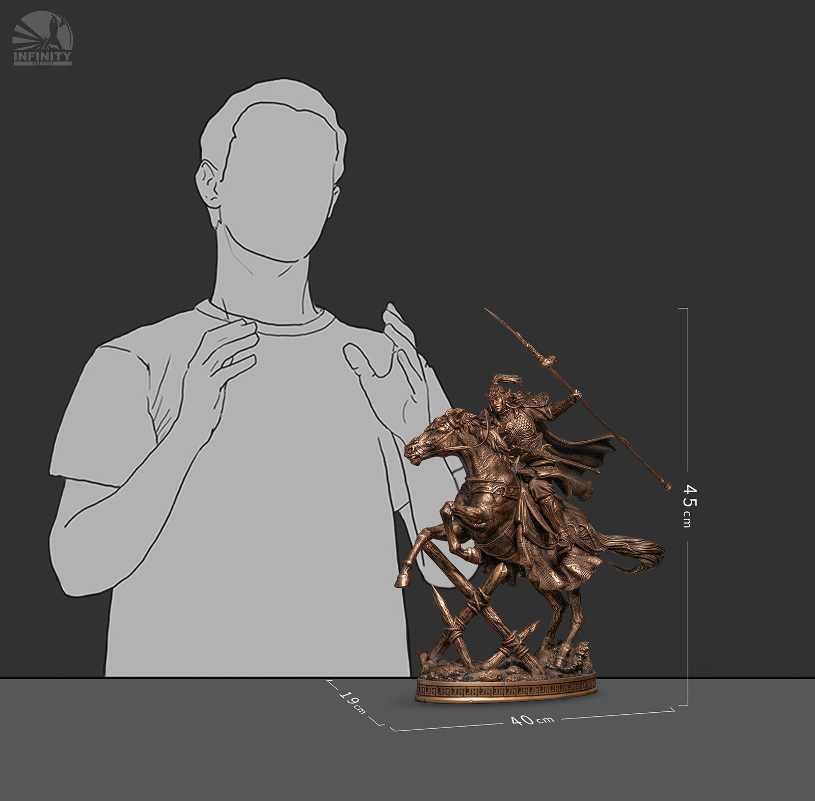 Three Kingdoms Heroes Series Zhao Yun Bronze Version image 9