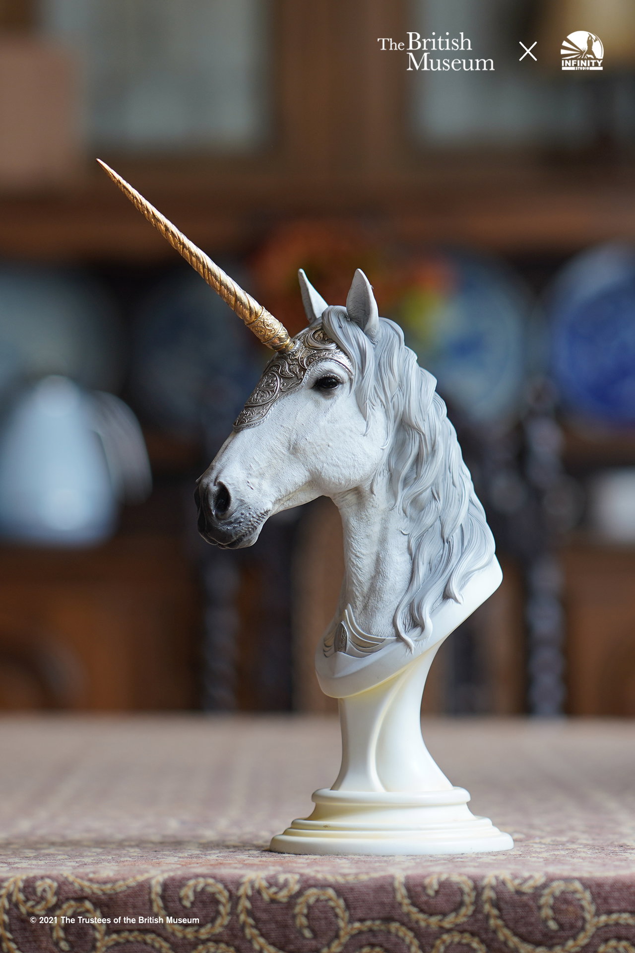 British Museum Collaboration Unicorn Art Statue image 2