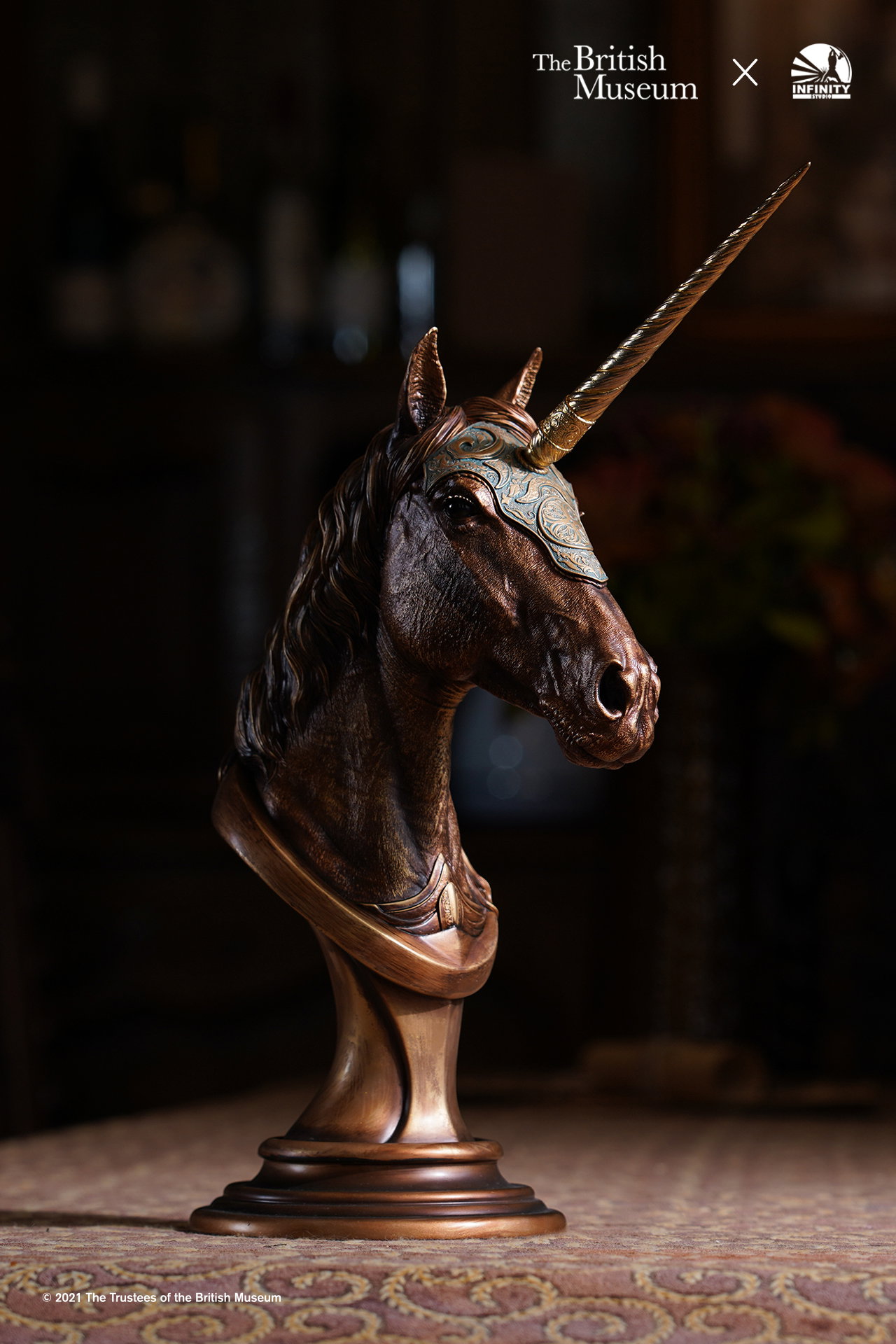 British Museum Collaboration Unicorn Art Statue image 3