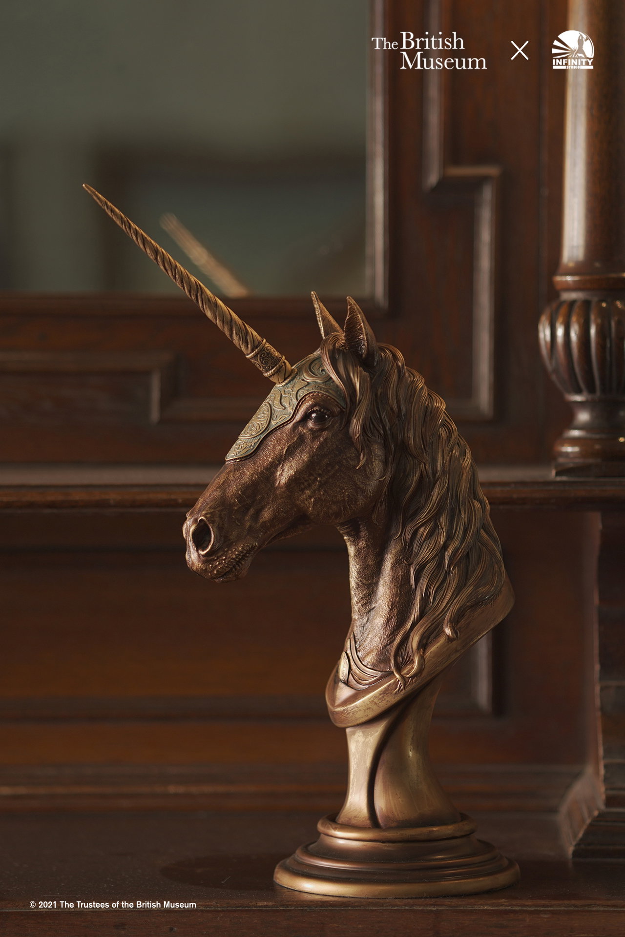 British Museum Collaboration Unicorn Art Statue image 4
