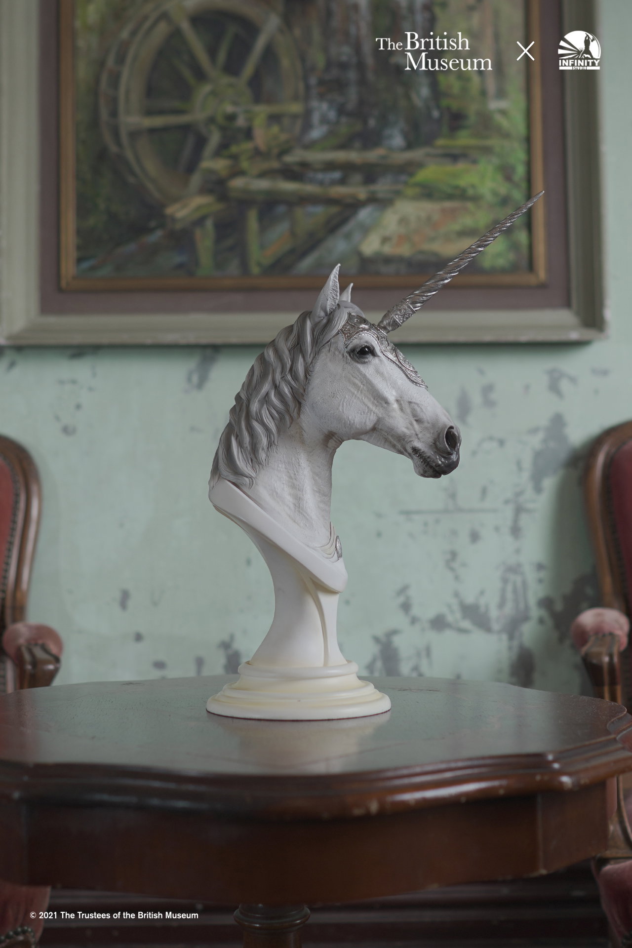 British Museum Collaboration Unicorn Art Statue image 6