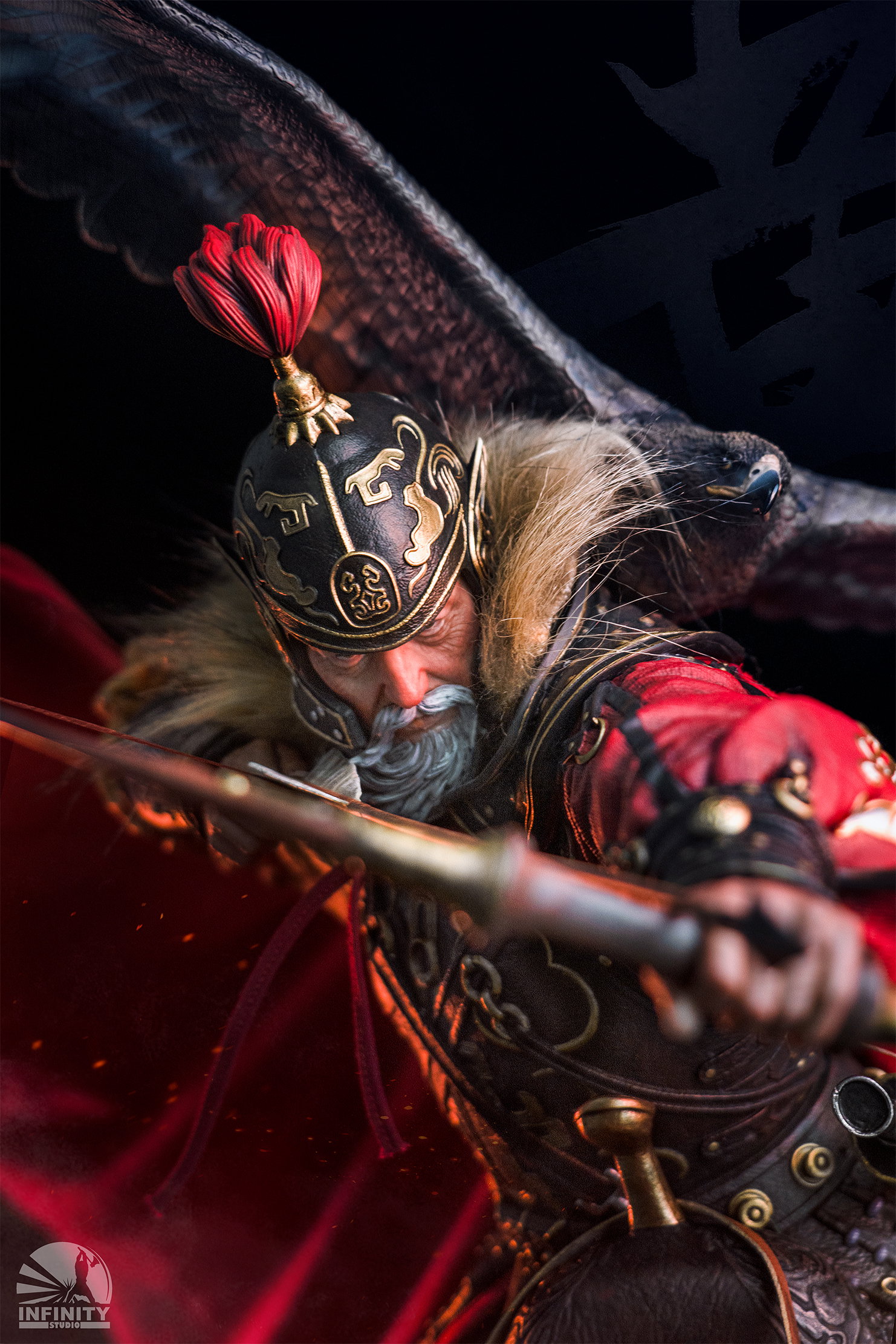 Three Kingdoms Five Tiger Generals Huang Zhong Statue image 10