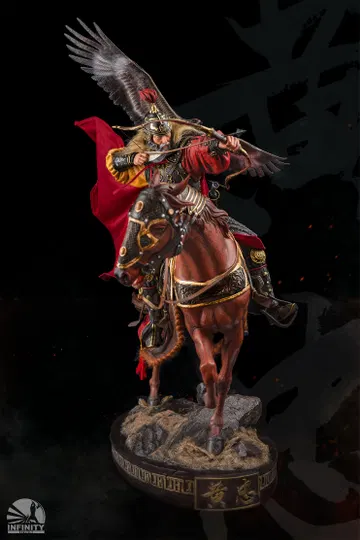 Three Kingdoms Five Tiger Generals Huang Zhong Statue