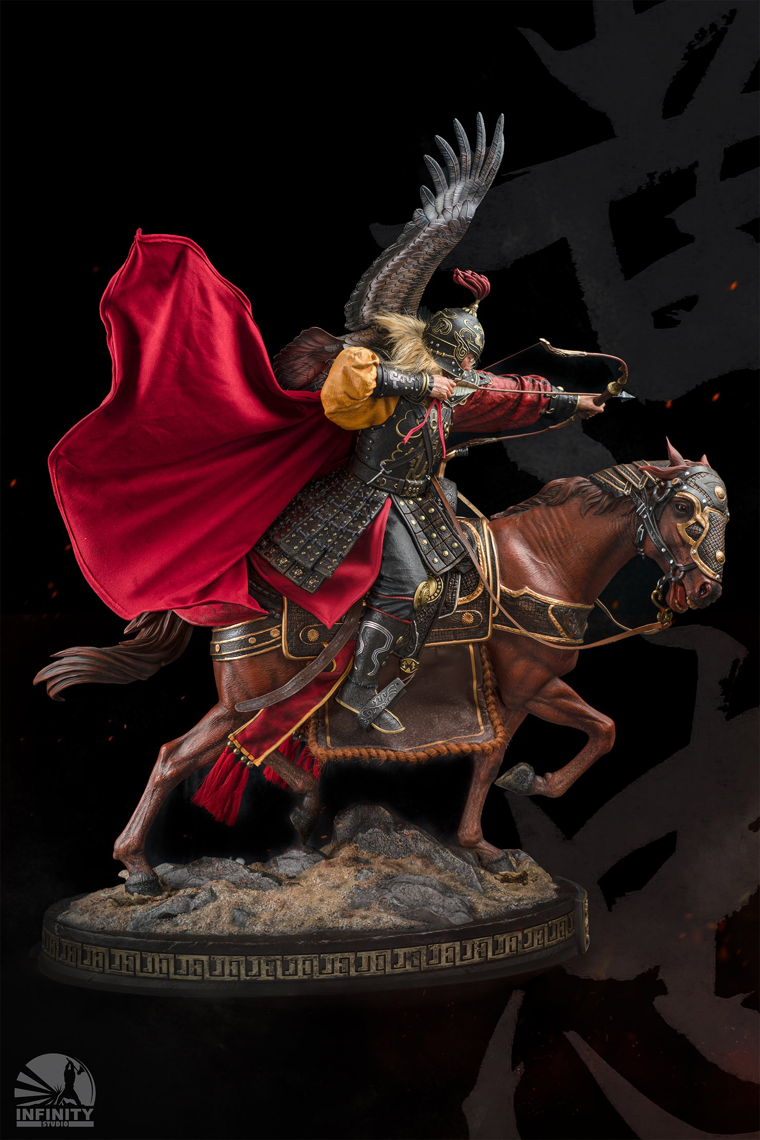 Three Kingdoms Five Tiger Generals Huang Zhong Statue image 3