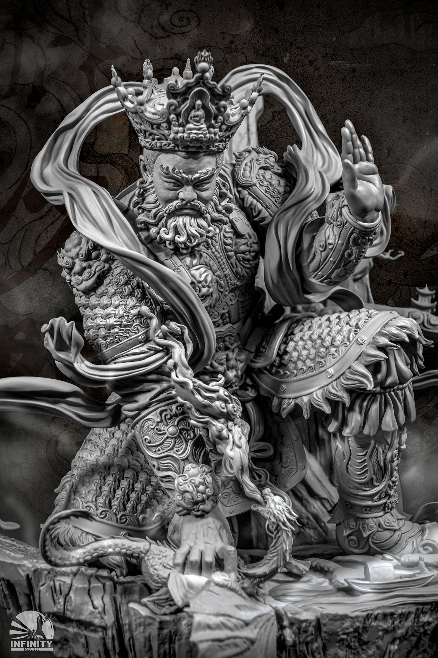 Artist Series · Heavenly King Guardian Subdues Evil Dragon image 8