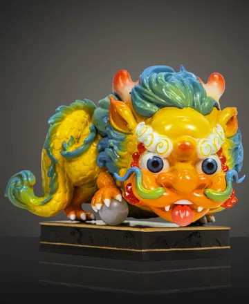 Cute National Treasure Series Coiled Dragon