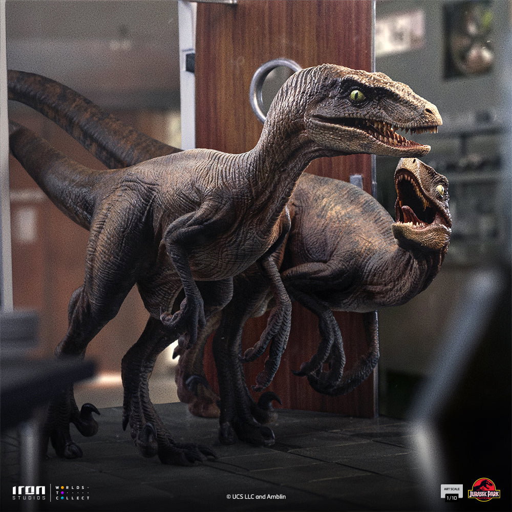 Raptors at the Kitchen's Door - Jurassic Park image 2
