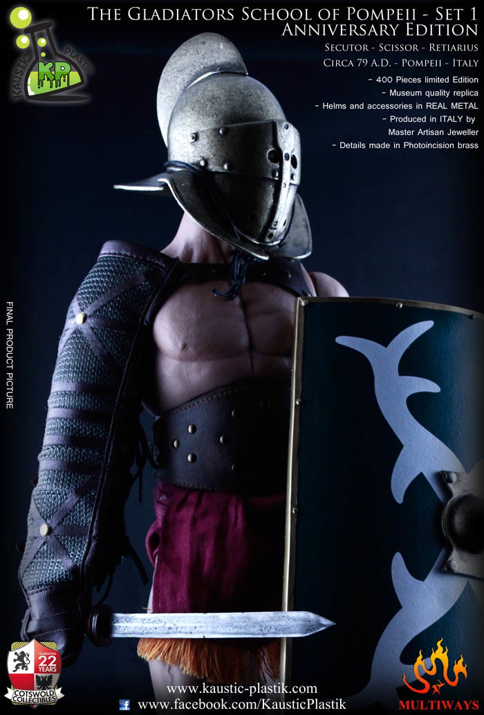 The Gladiators School of Pompeii - Secutor Scissor Retiarius image 4