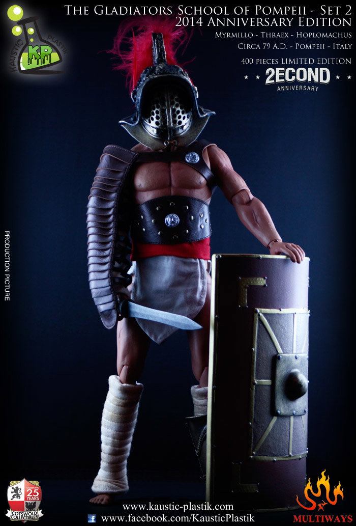 The Gladiators School of Pompeii - Myrmillo Thraex Hoplomachus image 2