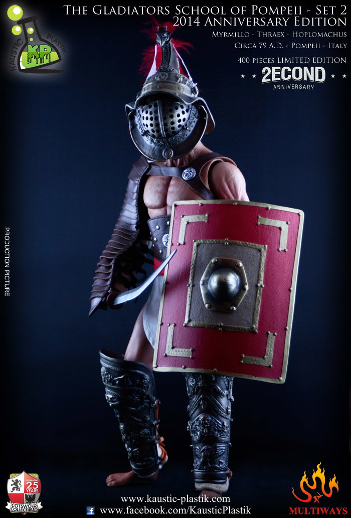 The Gladiators School of Pompeii - Myrmillo Thraex Hoplomachus image 4