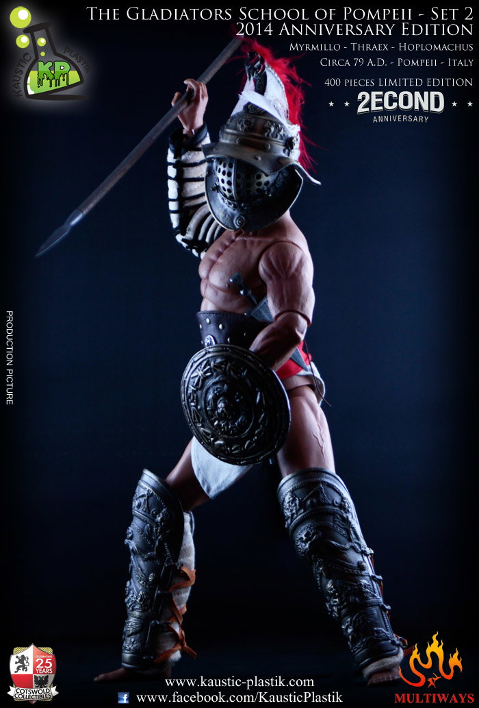 The Gladiators School of Pompeii - Myrmillo Thraex Hoplomachus image 5