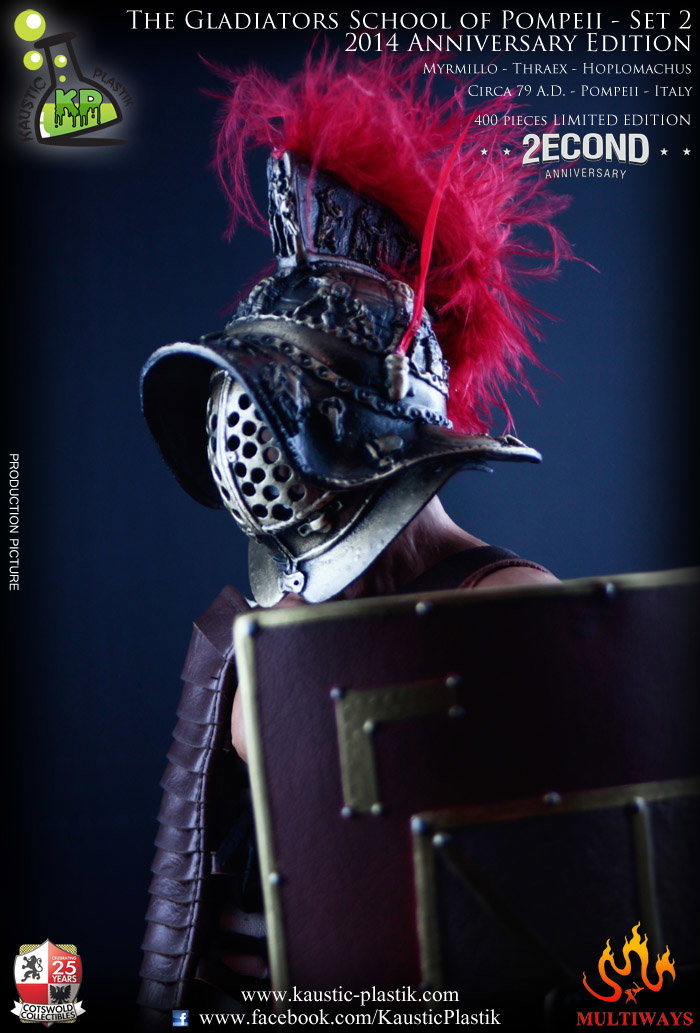 The Gladiators School of Pompeii - Myrmillo Thraex Hoplomachus image 6