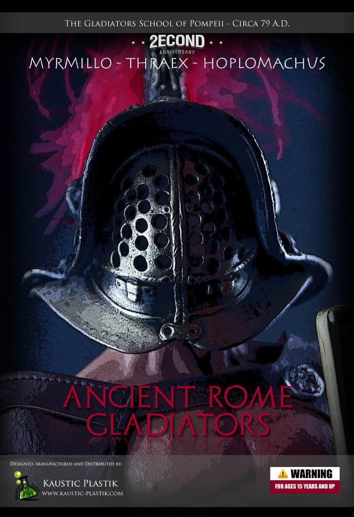 The Gladiators School of Pompeii - Myrmillo Thraex Hoplomachus image 7
