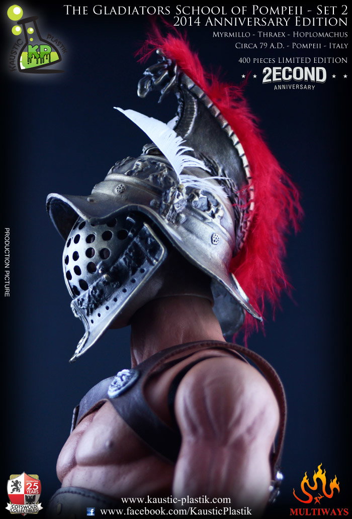 The Gladiators School of Pompeii - Myrmillo Thraex Hoplomachus image 8